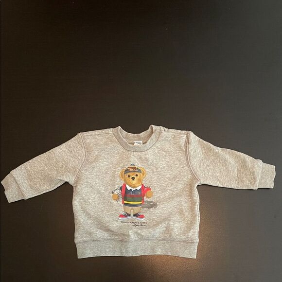 Polo Ralph Lauren Other - Kids Gray Sweatshirt with Bear Graphic
